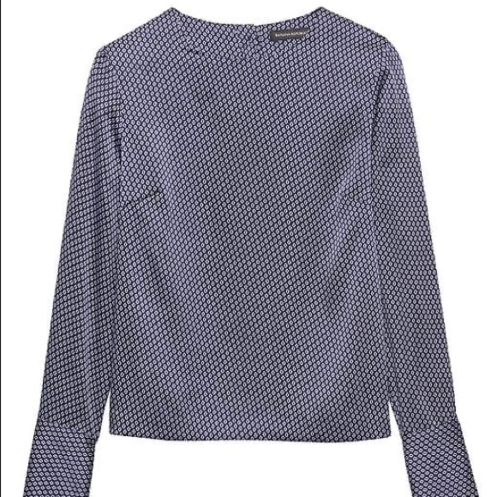 Banana Republic Button Back Blouse Size Small